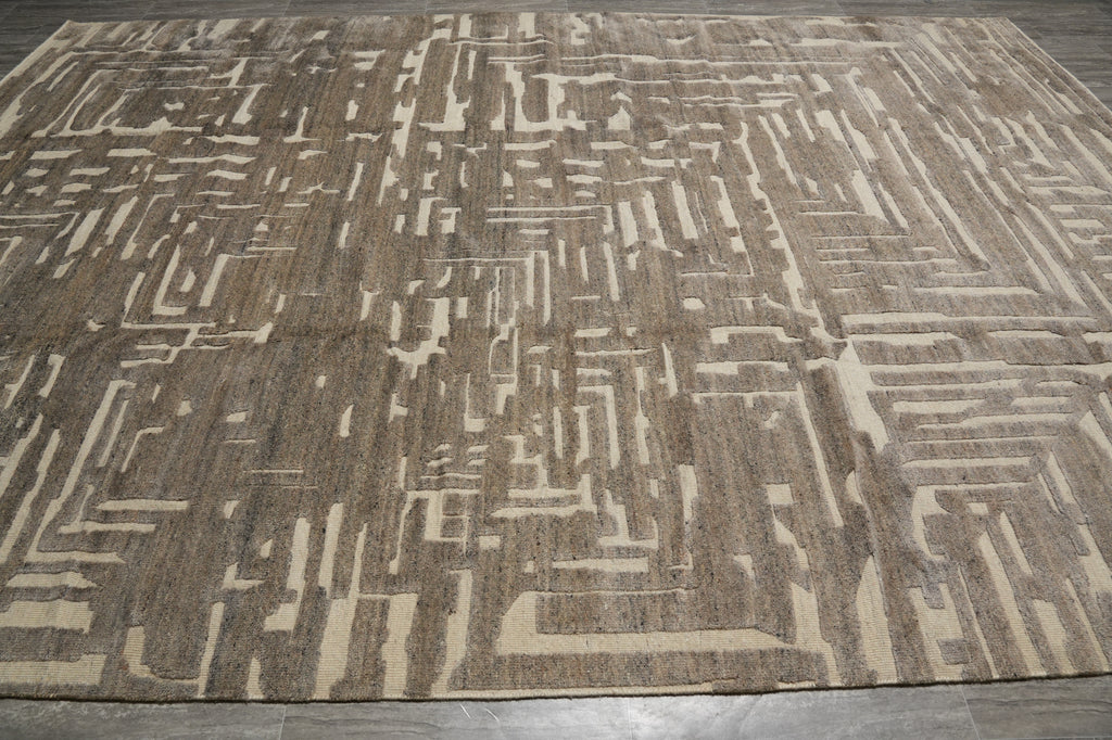 10 X 14 New Handmade Raised Wool pile Modern Rug #F-3304