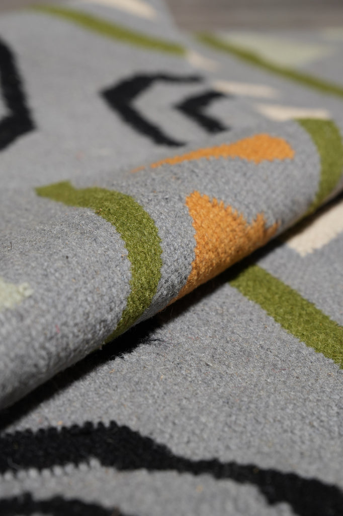 5 x 8 Kilim Dhurry Handmade India Carpet #F-4419