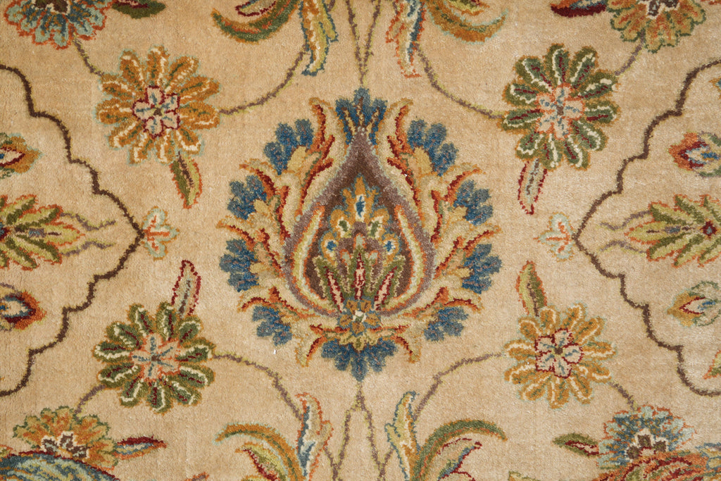 9 x 12 Wool and Silk Quality Handmade Jaipur Rug #F-4099