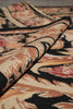 Load image into Gallery viewer, 9 x 12 Flat Weave French Country Aubusson Rug BLACK #PIX-11428