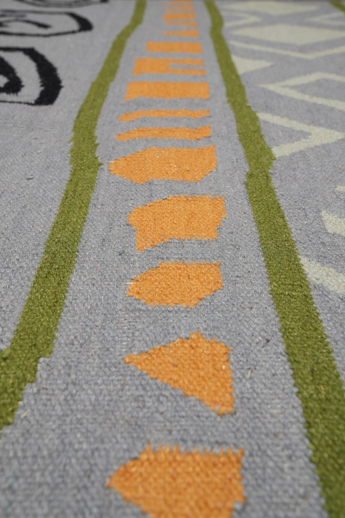 5 x 8 Kilim Dhurry Handmade India Carpet #F-4419