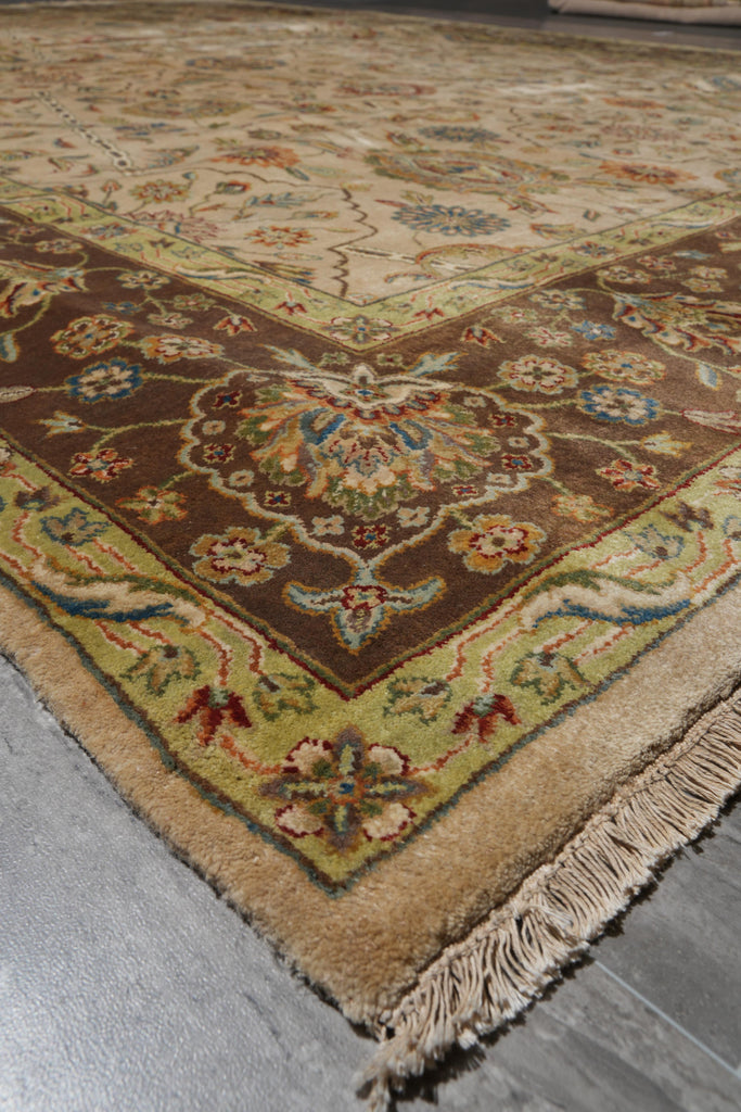 9 x 12 Wool and Silk Quality Handmade Jaipur Rug #F-4099