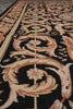 Load image into Gallery viewer, 9 x 12 Flat Weave French Country Aubusson Rug BLACK #PIX-11428
