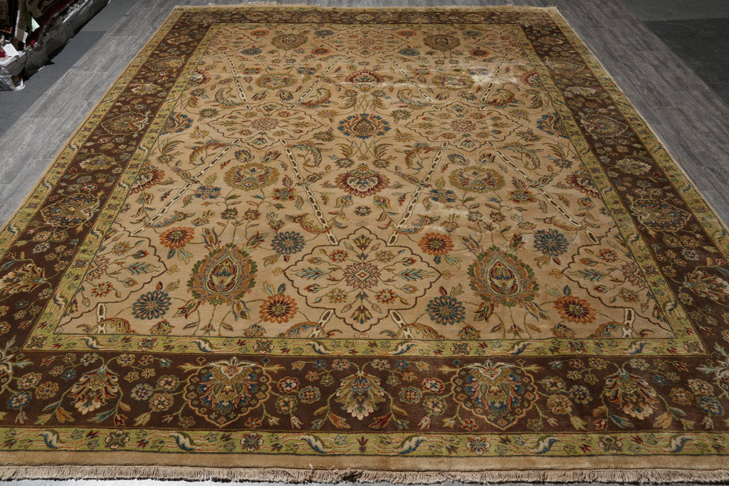 9 x 12 Wool and Silk Quality Handmade Jaipur Rug #F-4099
