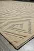 Load image into Gallery viewer, 10 x 14 New Imported Handmade Raised Wool Pile Modern Rug Ivory Taupe #F-3306