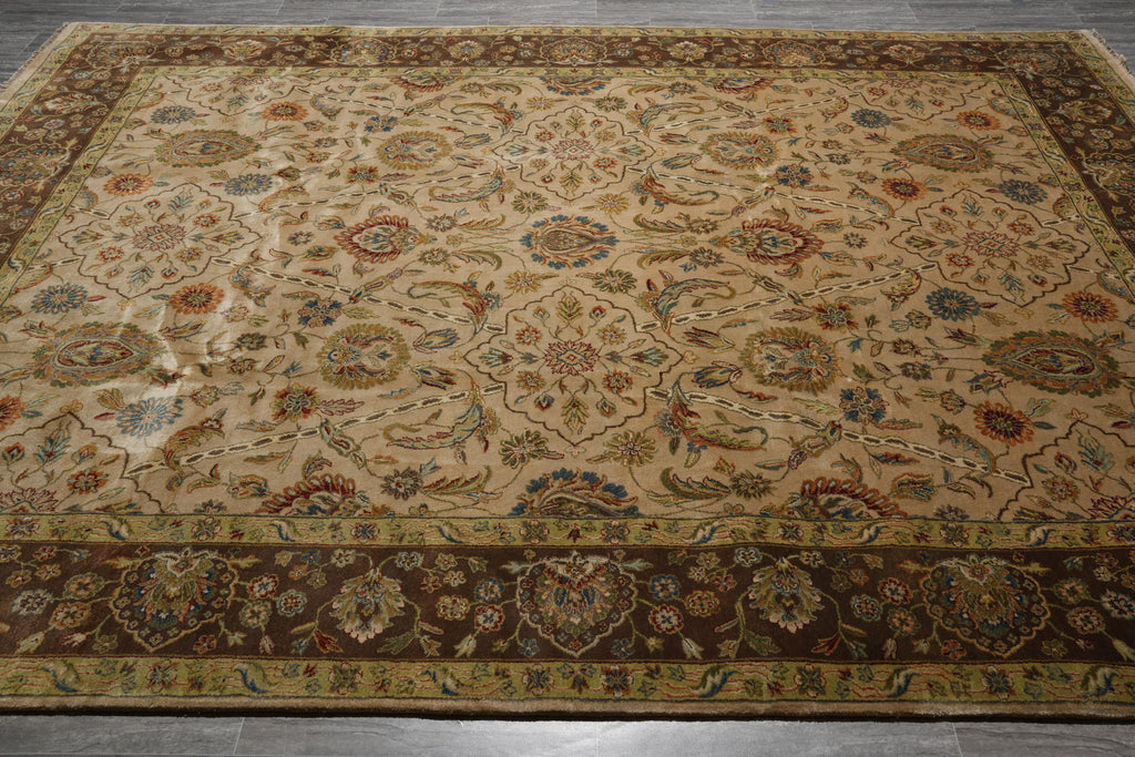 9 x 12 Wool and Silk Quality Handmade Jaipur Rug #F-4099