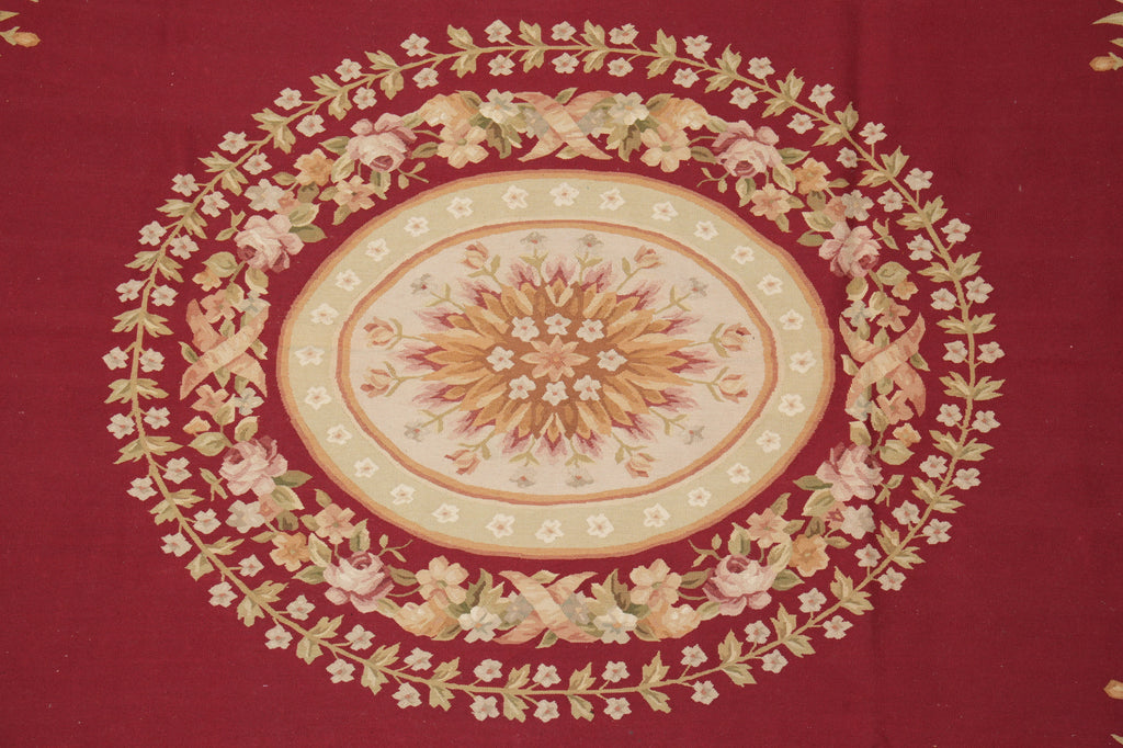 9 x 12 Flt Weave French Aubusson Rug #PIX-754