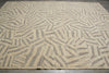 Load image into Gallery viewer, 10 x 14 New Imported Handmade Raised Wool Pile Modern Rug Ivory Taupe #F-3306