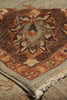 Load image into Gallery viewer, 6.0 x 9.0 Green Brown Handmade Jaipur Rug #F-4100