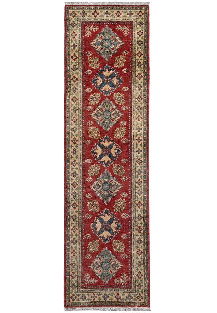 2.8 x 10 feet Runner New handmade Wool Afghan Kazak Carpet #F-3283