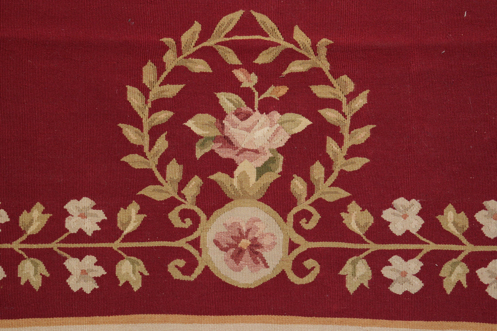 9 x 12 Flt Weave French Aubusson Rug #PIX-754