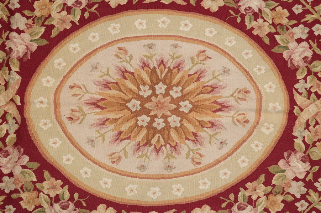 9 x 12 Flt Weave French Aubusson Rug #PIX-754