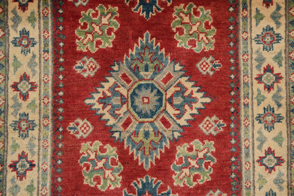2.8 x 10 feet Runner New handmade Wool Afghan Kazak Carpet #F-3283