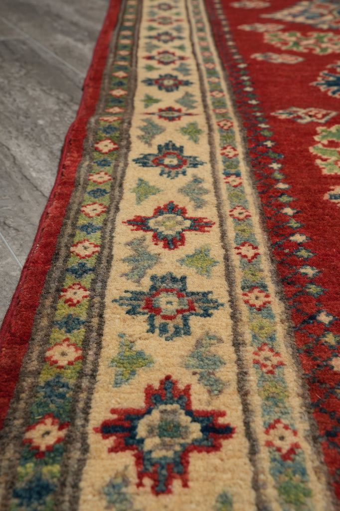 2.8 x 10 feet Runner New handmade Wool Afghan Kazak Carpet #F-3283