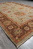 Load image into Gallery viewer, 6.0 x 9.0 Green Brown Handmade Jaipur Rug #F-4100