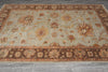 Load image into Gallery viewer, 6.0 x 9.0 Green Brown Handmade Jaipur Rug #F-4100