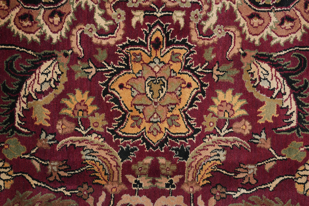 9 x 12 Quality Jaipur Rug Handmade Wool Burgundy Black #F-4101