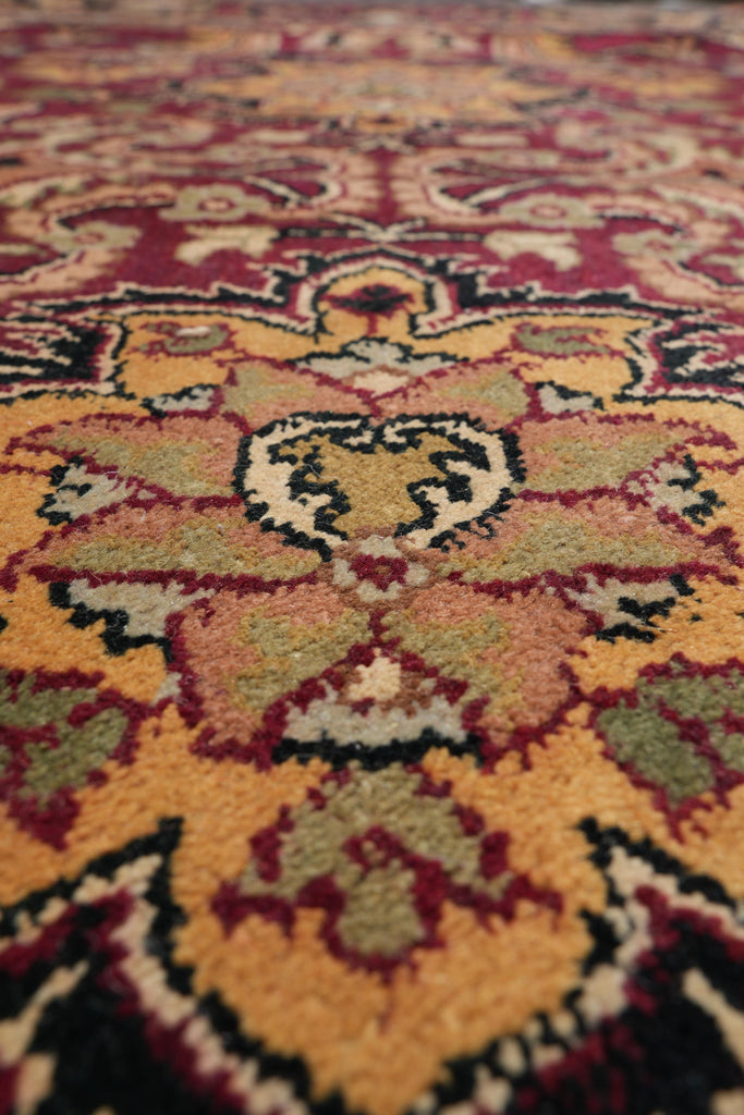 9 x 12 Quality Jaipur Rug Handmade Wool Burgundy Black #F-4101