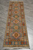 Load image into Gallery viewer, 2 x 7 Narrow Runner Afghan Kazak Wool Carpet #F-3286
