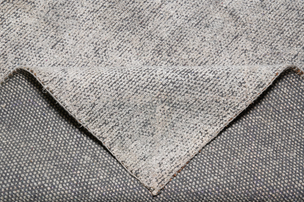 5.4 X 7.6 Modern Handmade Rug Gray Low Wool Pile #F-4421