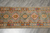 Load image into Gallery viewer, 2 x 7 Narrow Runner Afghan Kazak Wool Carpet #F-3286