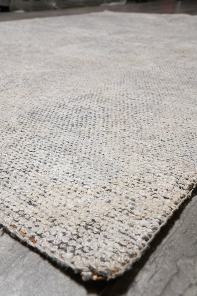 5.4 X 7.6 Modern Handmade Rug Gray Low Wool Pile #F-4421