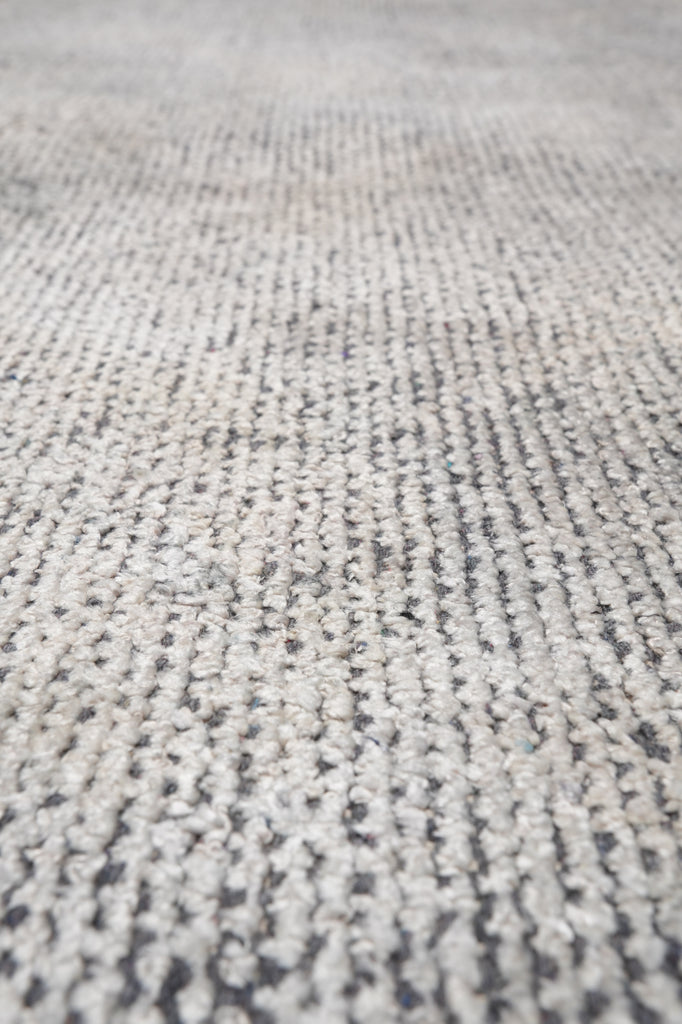 5.4 X 7.6 Modern Handmade Rug Gray Low Wool Pile #F-4421