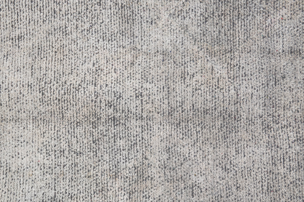 5.4 X 7.6 Modern Handmade Rug Gray Low Wool Pile #F-4421