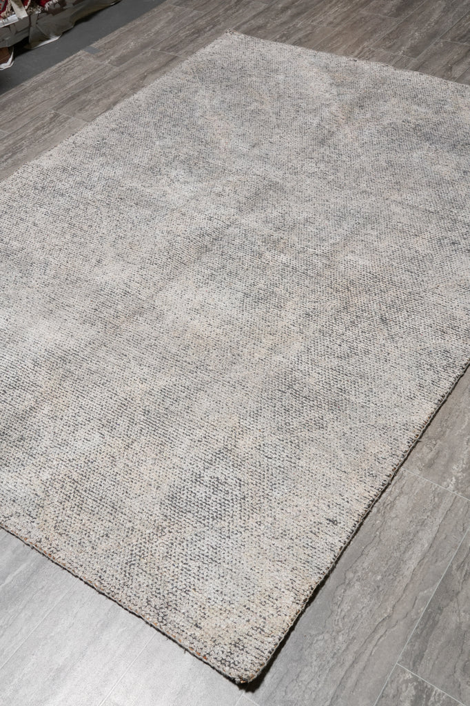 5.4 X 7.6 Modern Handmade Rug Gray Low Wool Pile #F-4421