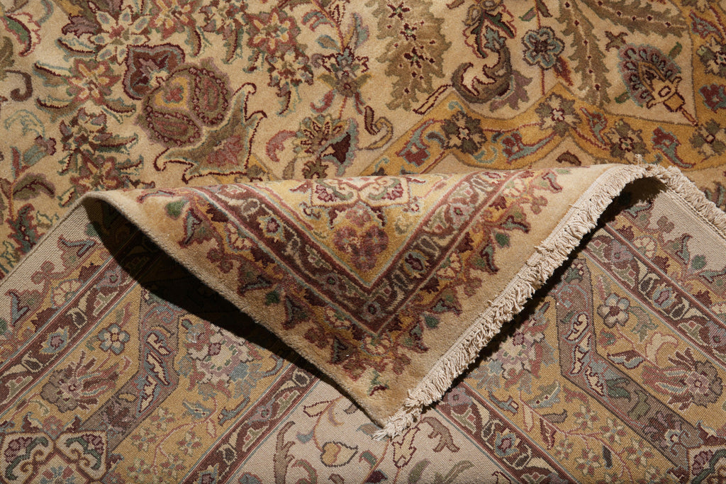 9 x 12 Quality Handmade Jaipur Rug Natural Wool Finer Weave  #F-4103