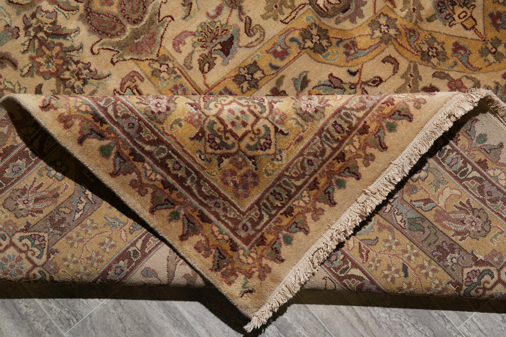 9 x 12 Quality Handmade Jaipur Rug Natural Wool Finer Weave  #F-4103