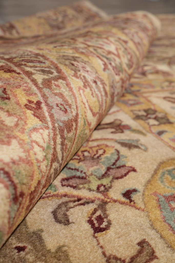 9 x 12 Quality Handmade Jaipur Rug Natural Wool Finer Weave  #F-4103