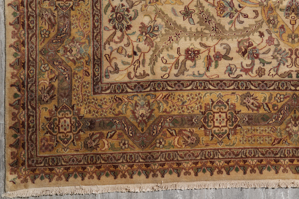 9 x 12 Quality Handmade Jaipur Rug Natural Wool Finer Weave  #F-4103