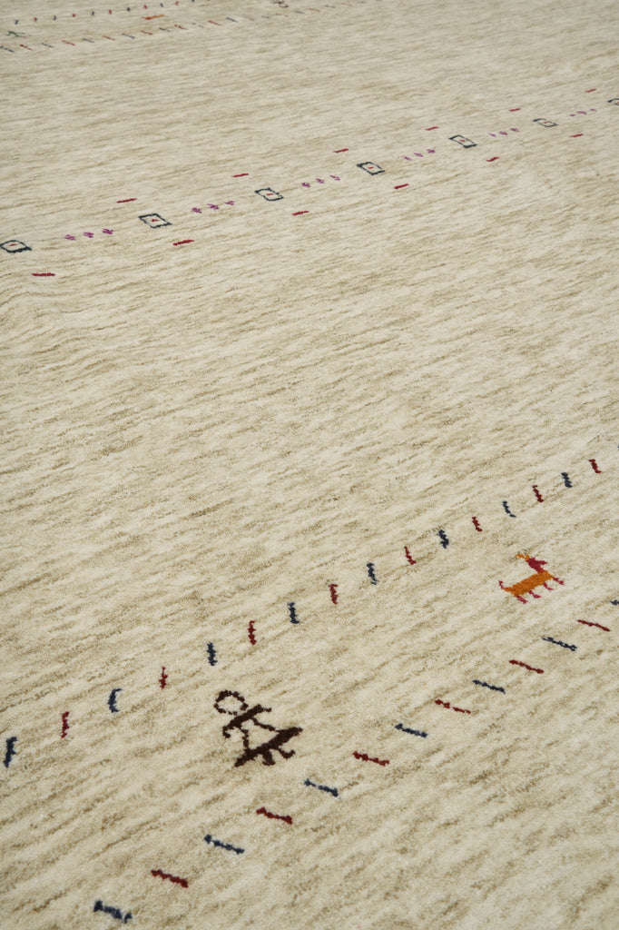 9 x 12 Beautiful Handmade Gabbeh Luri Modern Rug #F-3308