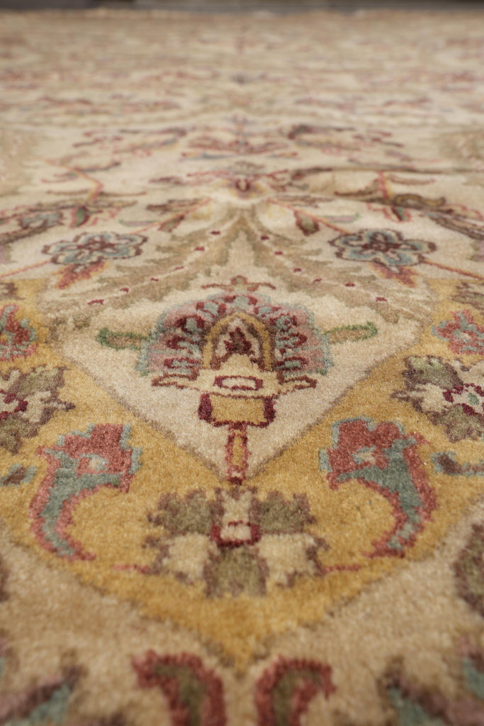 9 x 12 Quality Handmade Jaipur Rug Natural Wool Finer Weave  #F-4103