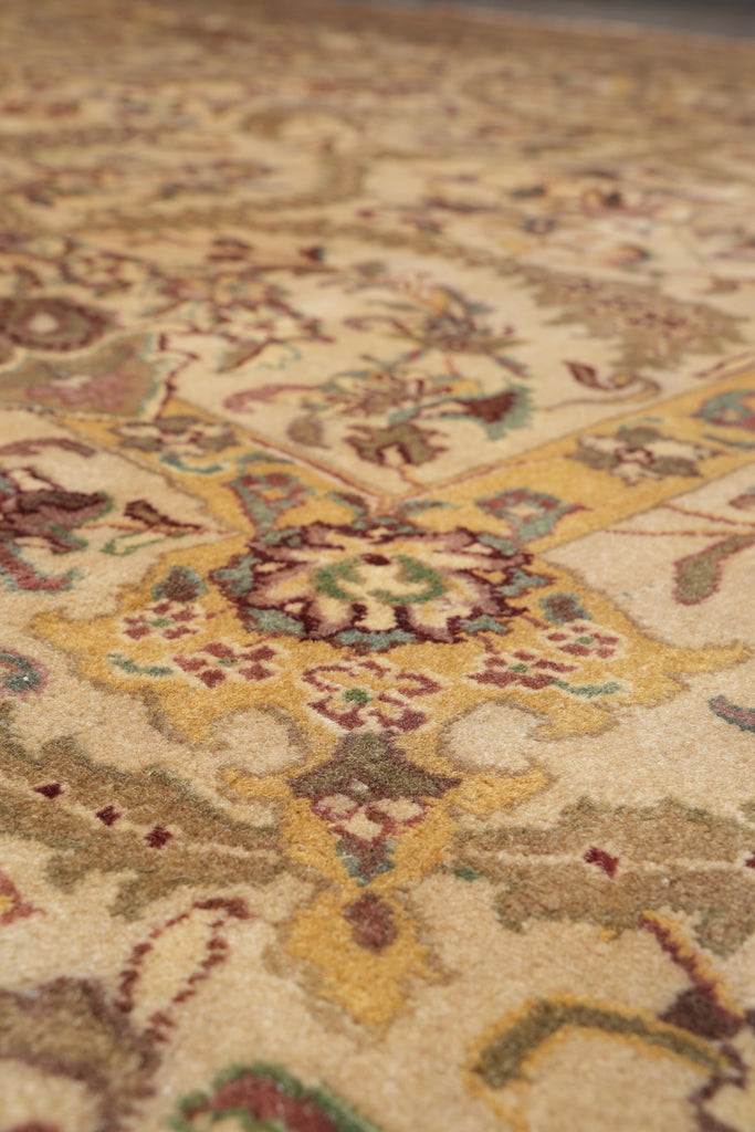 9 x 12 Quality Handmade Jaipur Rug Natural Wool Finer Weave  #F-4103