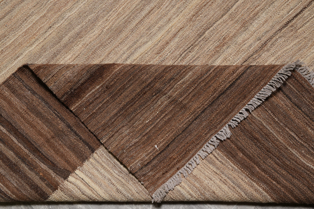 5.9 x 8 Modern handmade Carpet Warm Beige Brown #PIX-29345