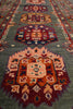 Load image into Gallery viewer, 10' Feet Kazak Runner Afghan Handmade Wool GREEN #F-3278