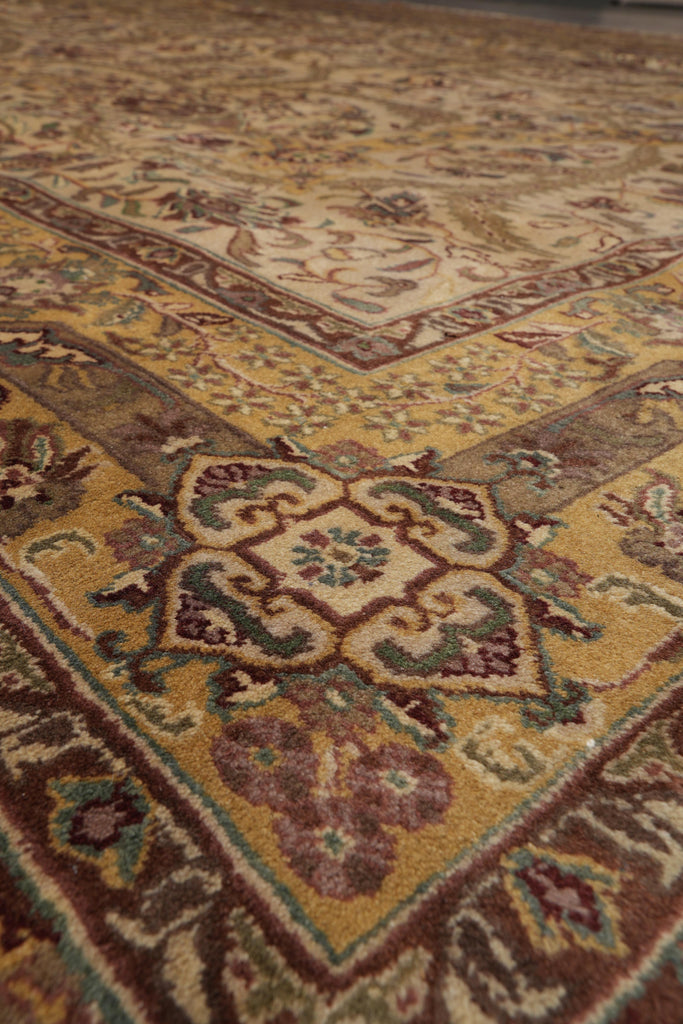 9 x 12 Quality Handmade Jaipur Rug Natural Wool Finer Weave  #F-4103