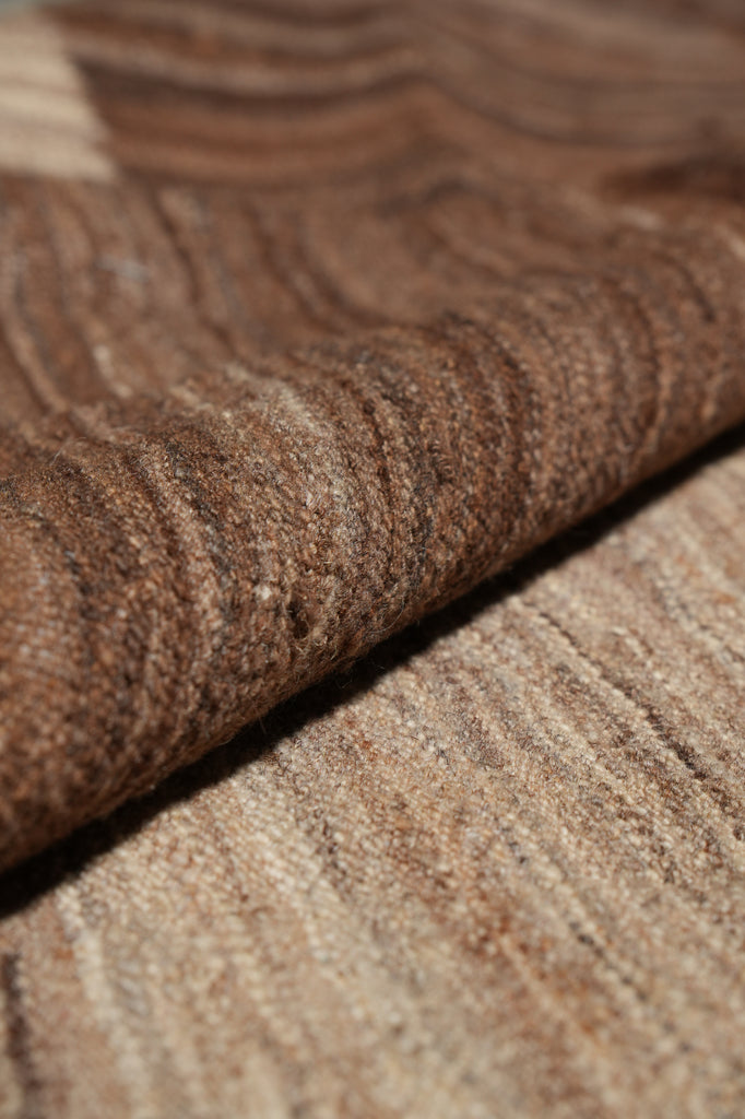 5.9 x 8 Modern handmade Carpet Warm Beige Brown #PIX-29345