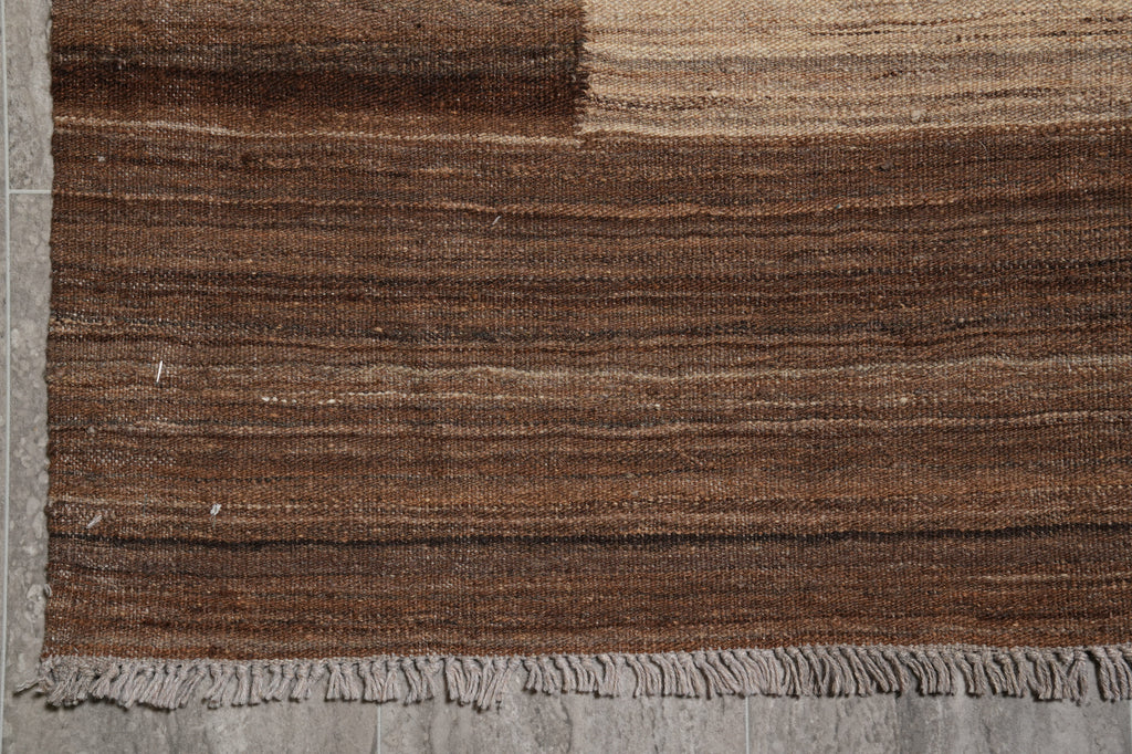 5.9 x 8 Modern handmade Carpet Warm Beige Brown #PIX-29345