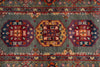 Load image into Gallery viewer, 10' Feet Kazak Runner Afghan Handmade Wool GREEN #F-3278
