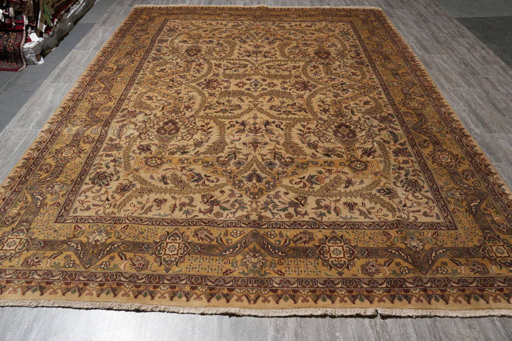 9 x 12 Quality Handmade Jaipur Rug Natural Wool Finer Weave  #F-4103
