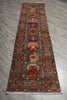 Load image into Gallery viewer, 10' Feet Kazak Runner Afghan Handmade Wool GREEN #F-3278