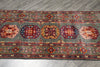Load image into Gallery viewer, 10' Feet Kazak Runner Afghan Handmade Wool GREEN #F-3278
