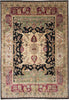 Load image into Gallery viewer, 8.5 x 11.6 New Handmade India Wool Rug Black #F-4104