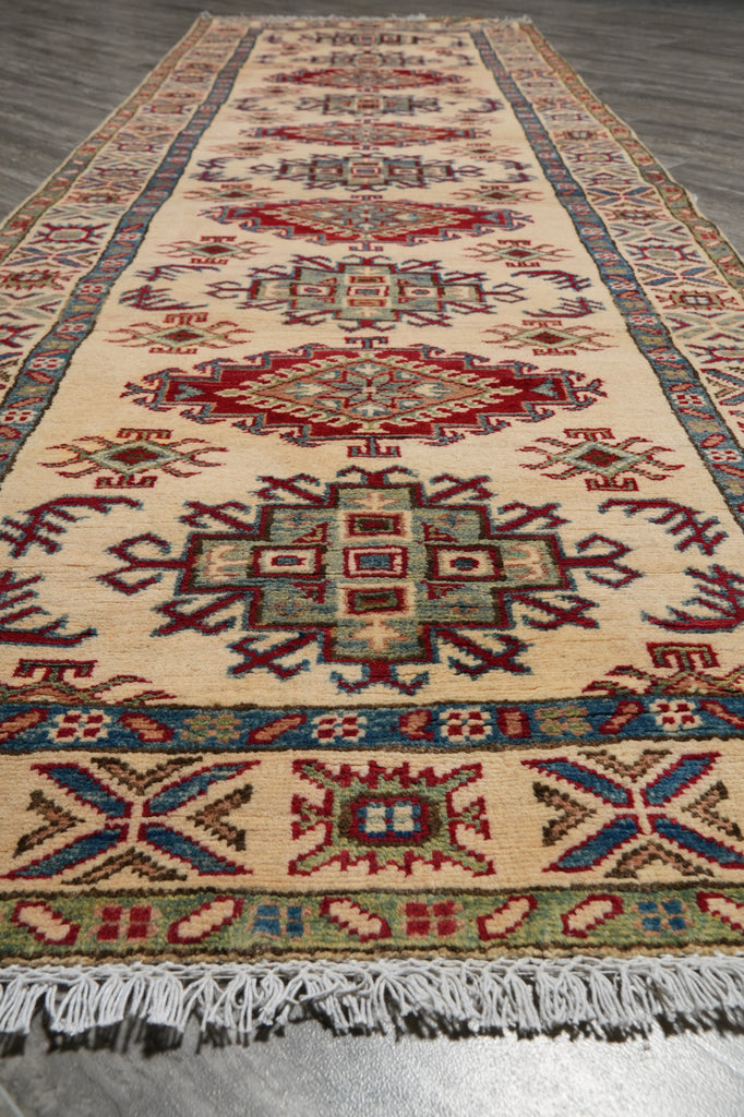 9 Feet Runner, Afghan Jandmade Kazak Wool #F-3267