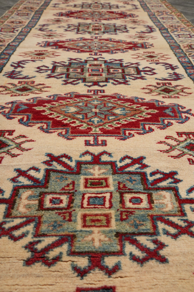 9 Feet Runner, Afghan Jandmade Kazak Wool #F-3267