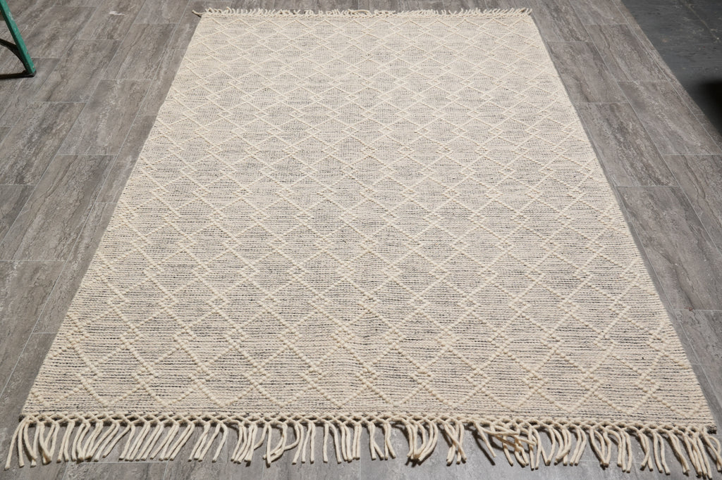 5 x 8 Art Craft Modern Carpet Handmade in India  #F-4434