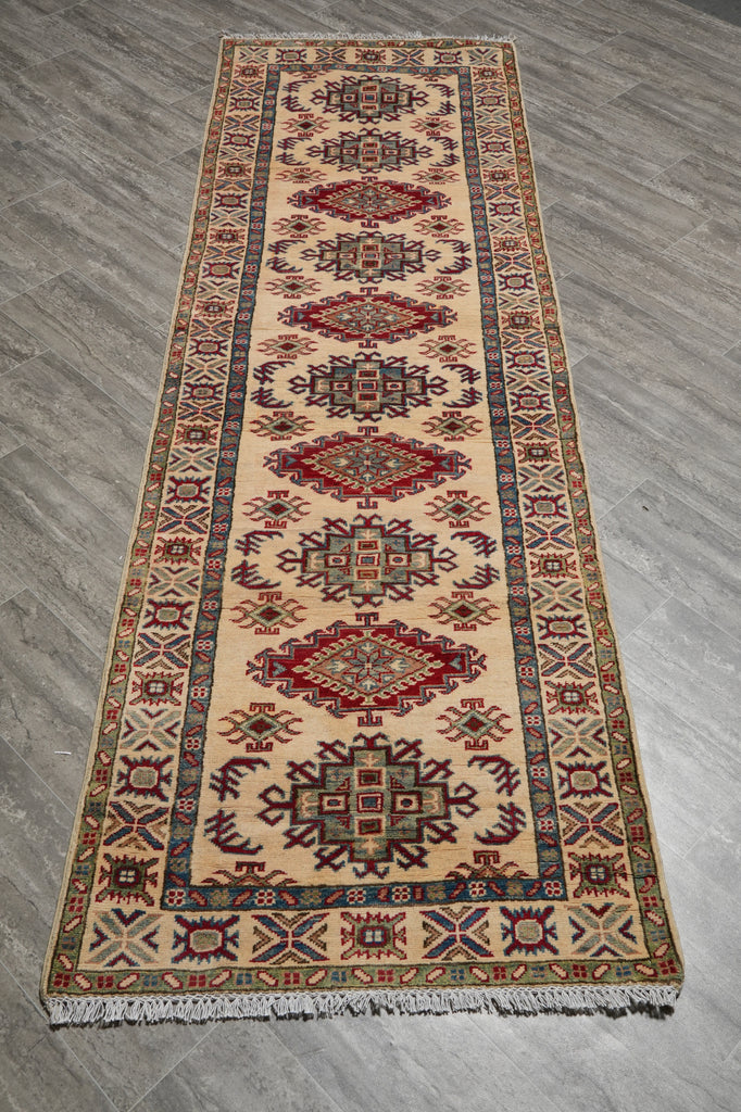 9 Feet Runner, Afghan Jandmade Kazak Wool #F-3267